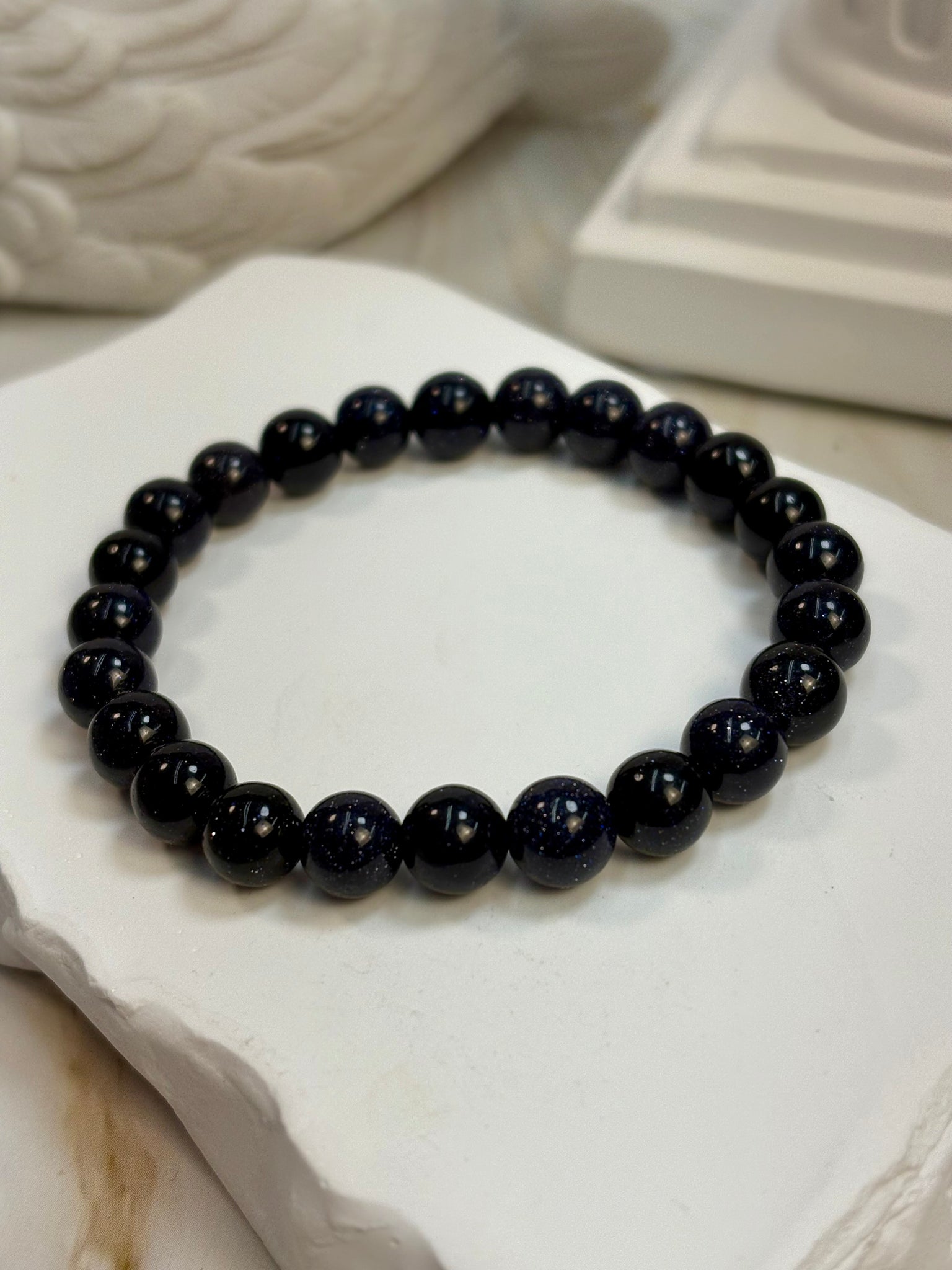 Blue Goldstone 8mm Bracelet