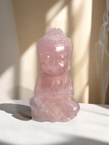 Rose Quartz Large Buddha