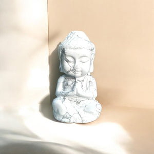 White Howlite Mini Buddha