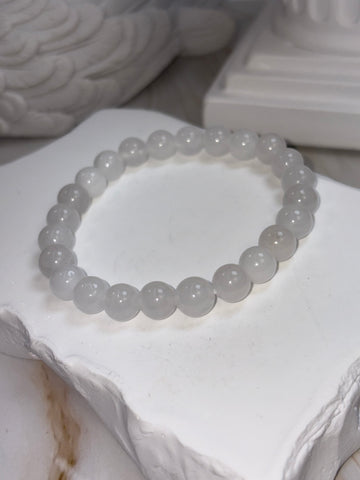 White Moonstone 8mm Bracelet