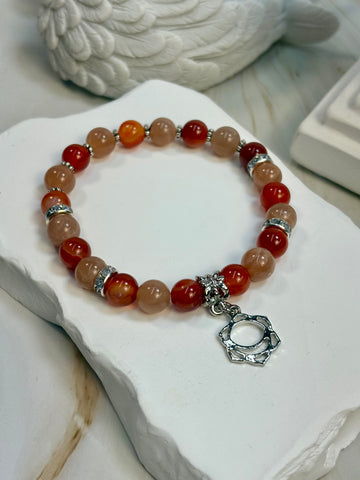 Sacral Chakra Charm Bracelet