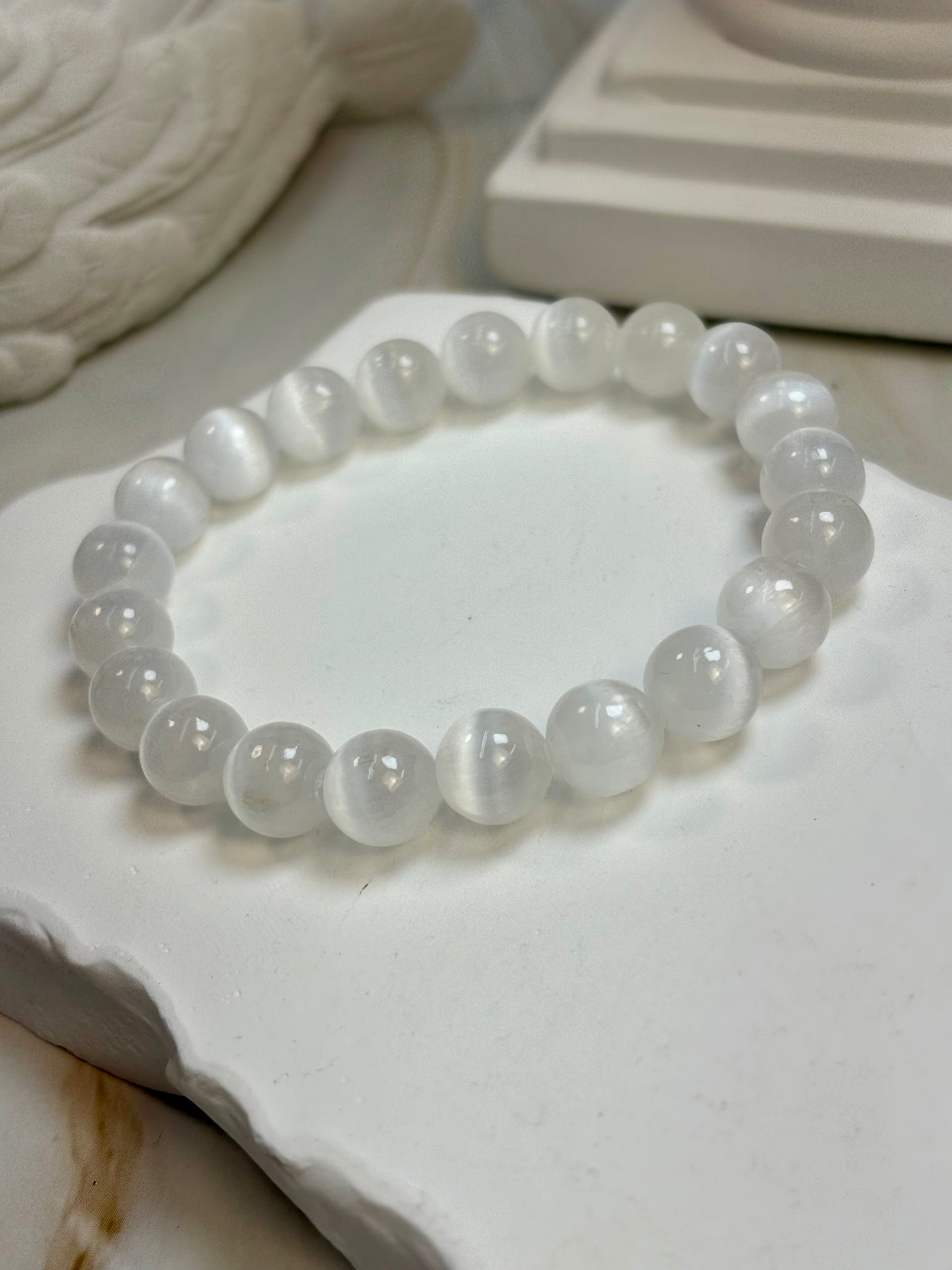 Selenite 8mm Bracelet