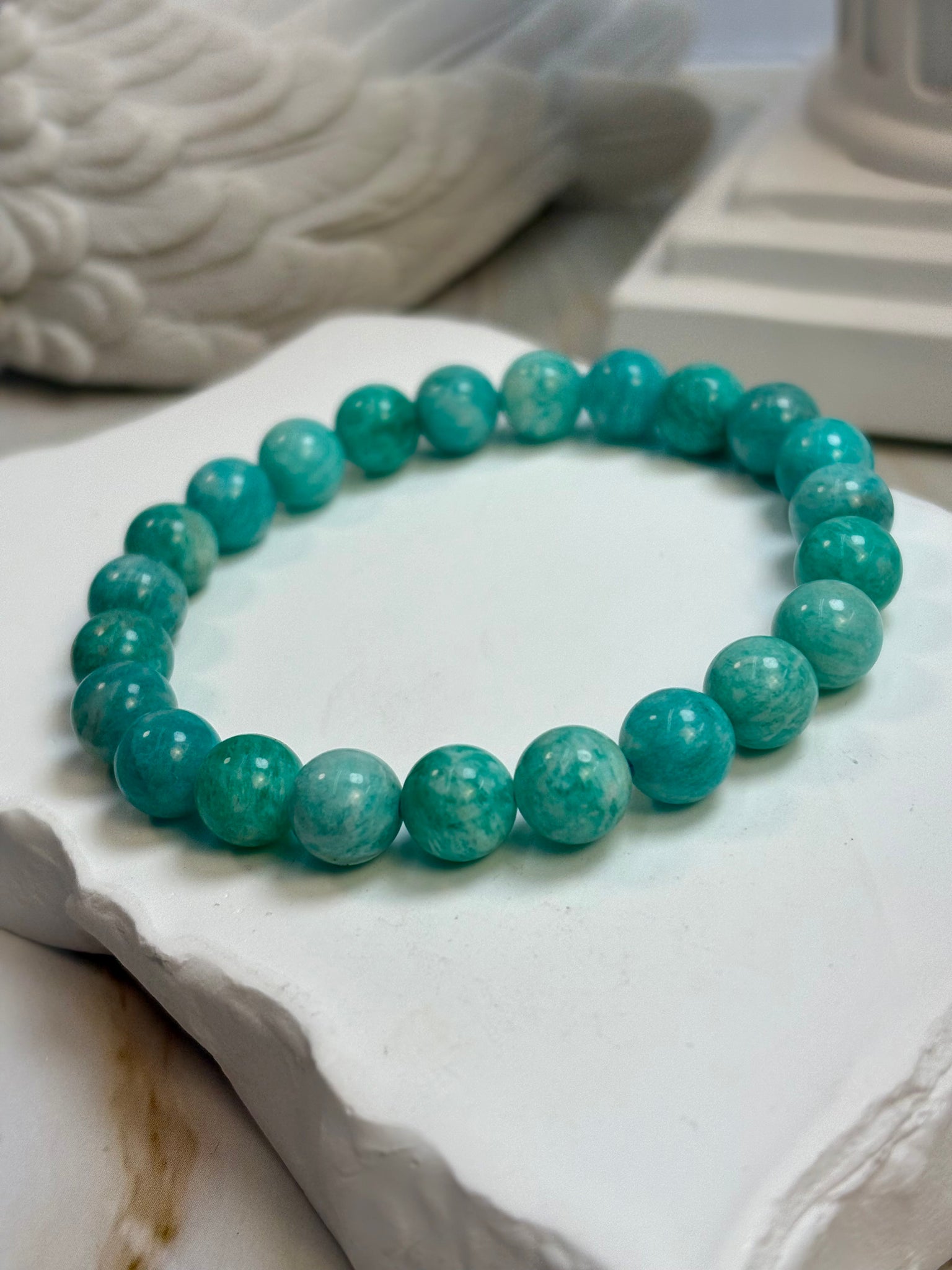 Aqua Amazonite 8mm Bracelet