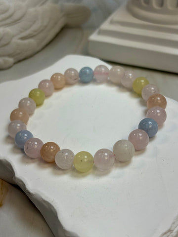Multicoloured Beryl 8mm Bracelet