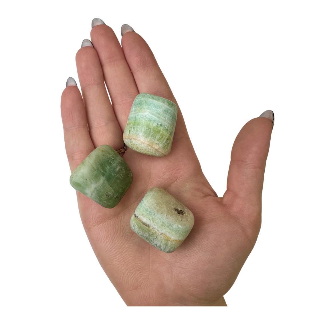 Pistachio Calcite Tumblestone