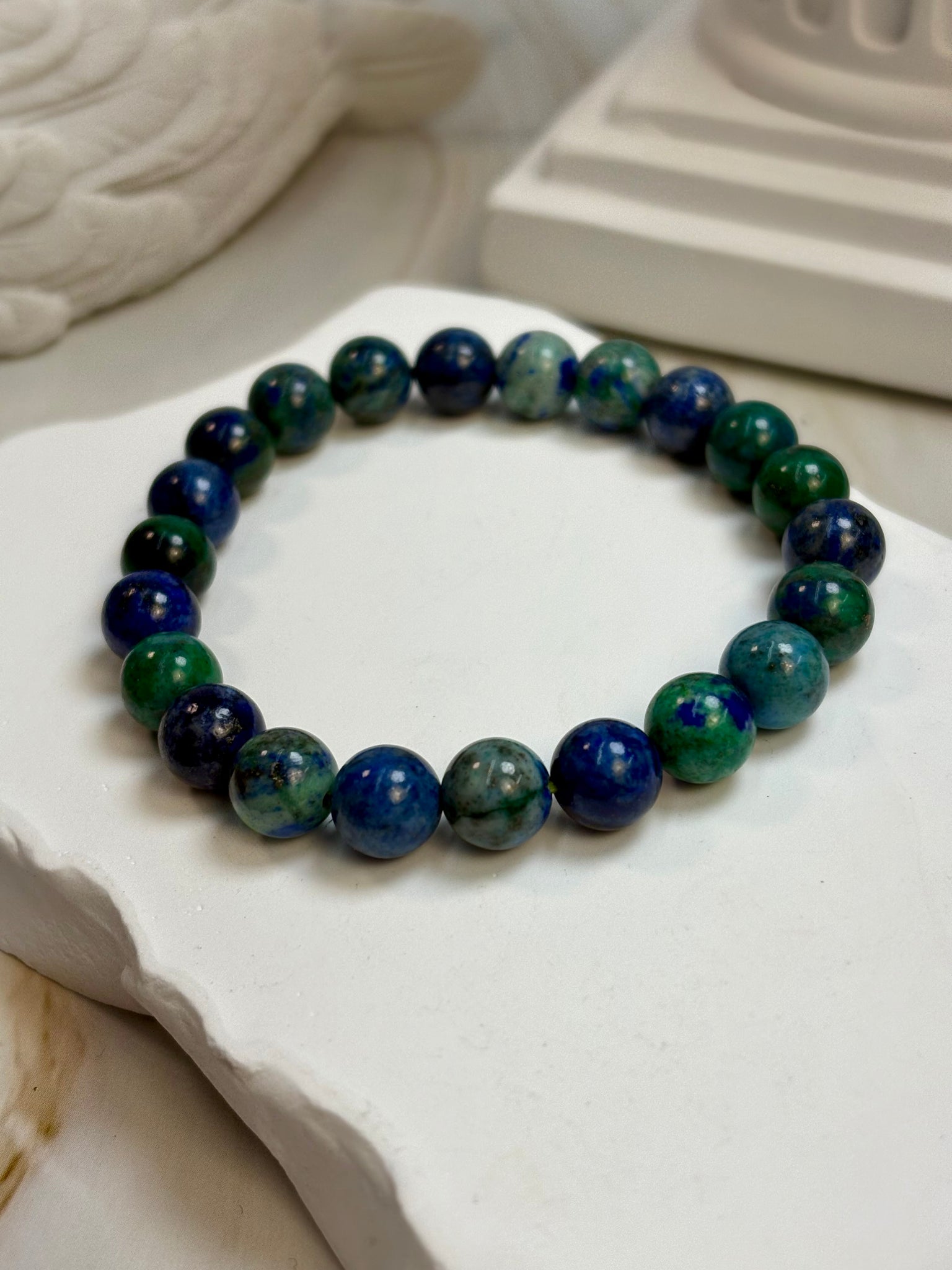 Azurite Malachite 8mm Bracelet