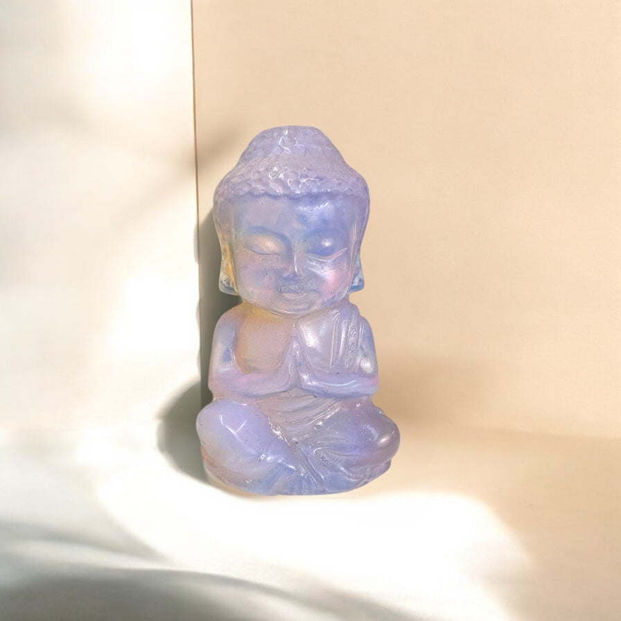 Pink Opalite Mini Buddha