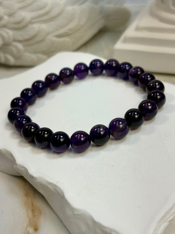 Purple Amethyst 8mm Bracelet