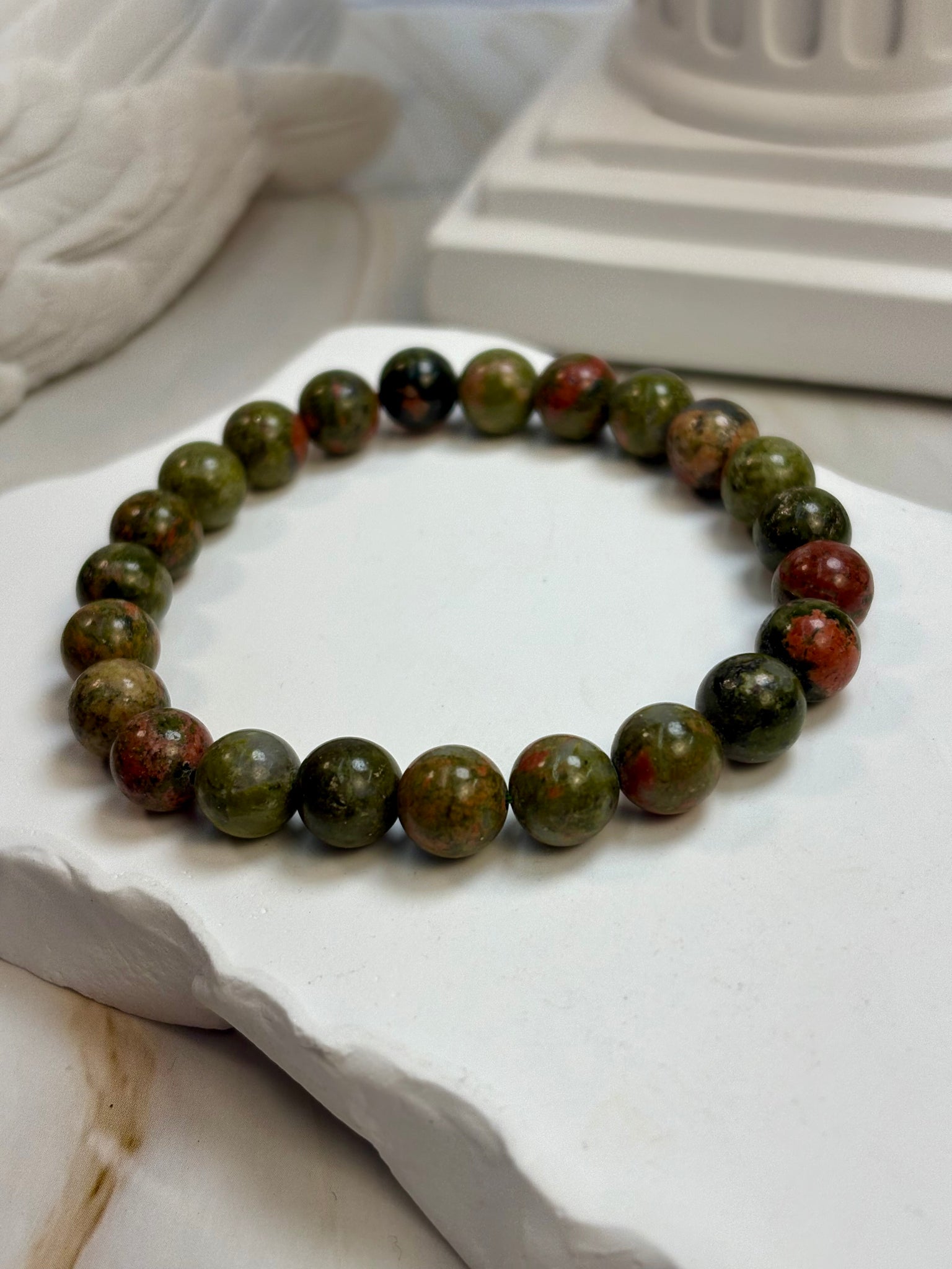 Unakite 8mm Bracelet