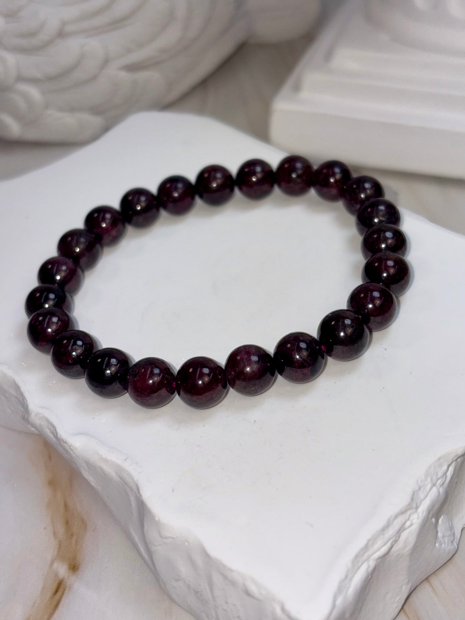 Garnet 8mm Bracelet