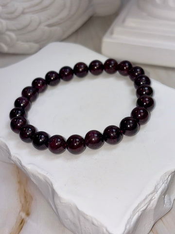 Garnet 8mm Bracelet