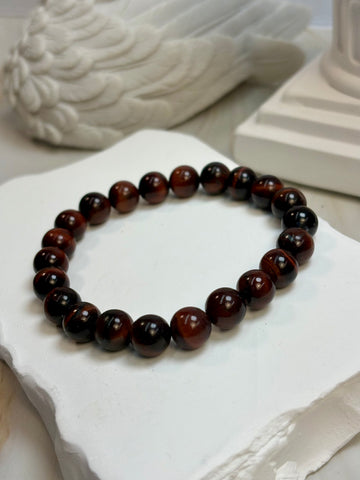 Red Tigers Eye 8mm Bracelet